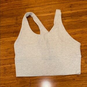 Joah Brown Gray Crop Top varsity